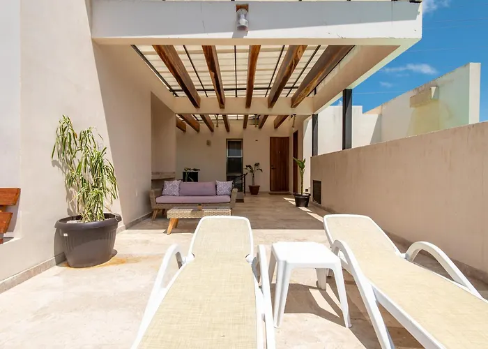 Jungle Loft With Terrace & Natural Light - Santuario Boutique Apartment Chemuyil